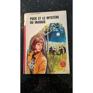 Vintage HC Book Puck et le mystère du marais FRENCH Board Rare 1976